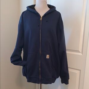 CARHARTT SIZE 2XL REGULAR THERMAL HOODED ZIPPERED JACKET